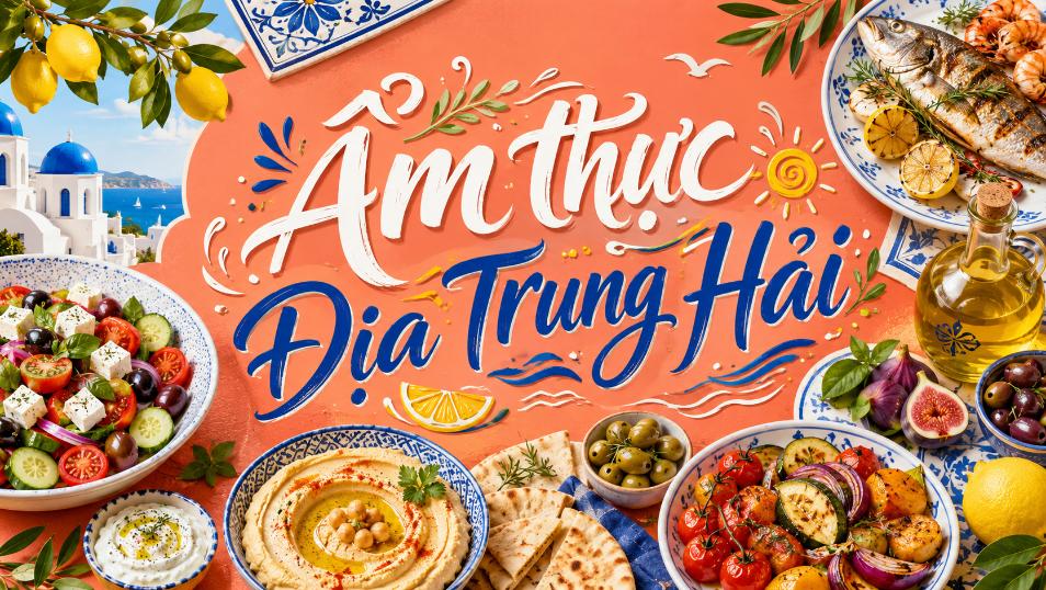 Ẩm thực Địa Trung Hải – Tươi ngon, cân bằng và giàu hương vị