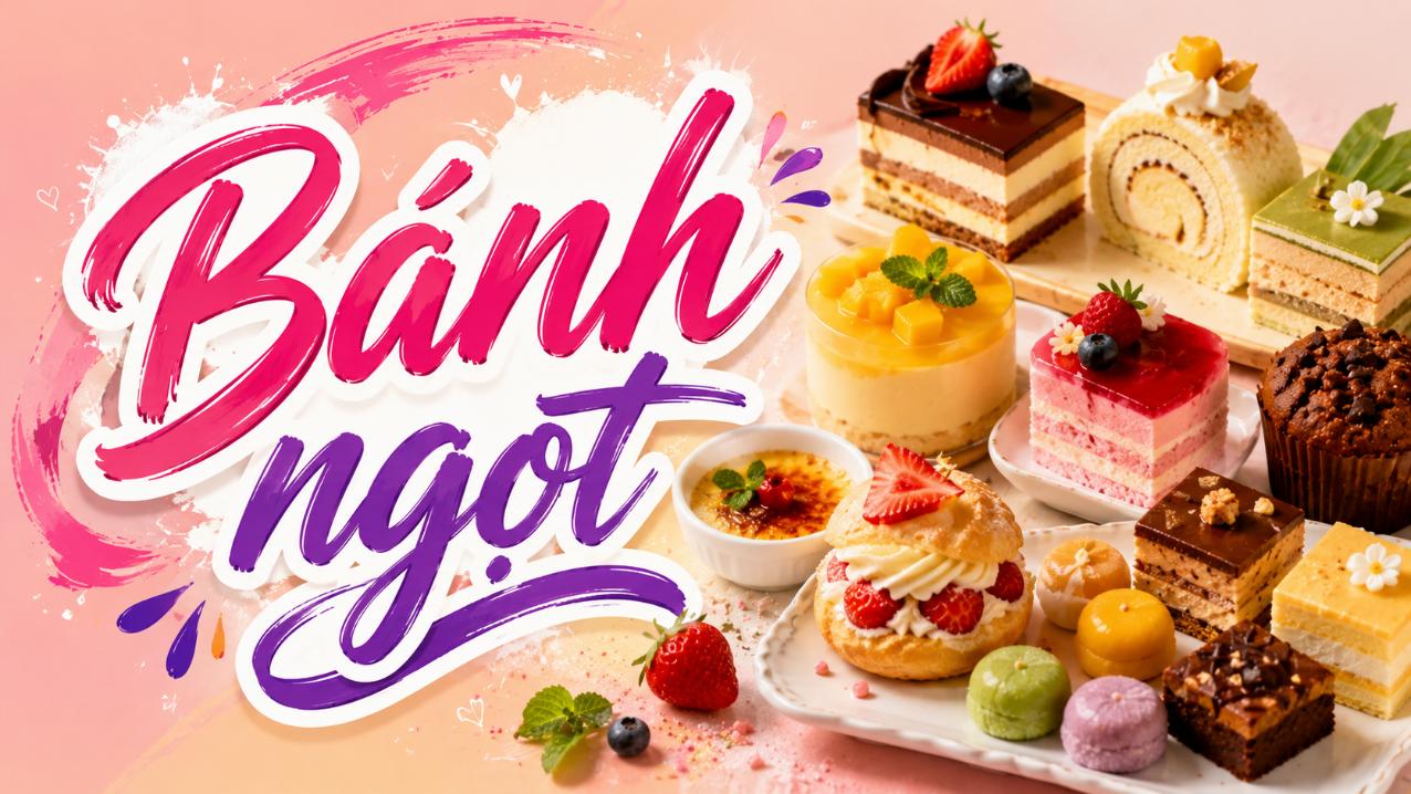 Bánh ngọt – Gợi ý các loại bánh ngon, hấp dẫn và dễ thưởng thức