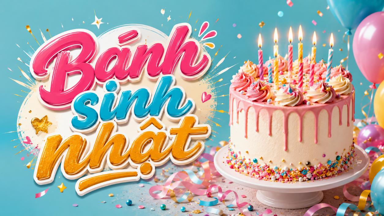 Bánh sinh nhật – Gợi ý mẫu bánh đẹp cho ngày đặc biệt