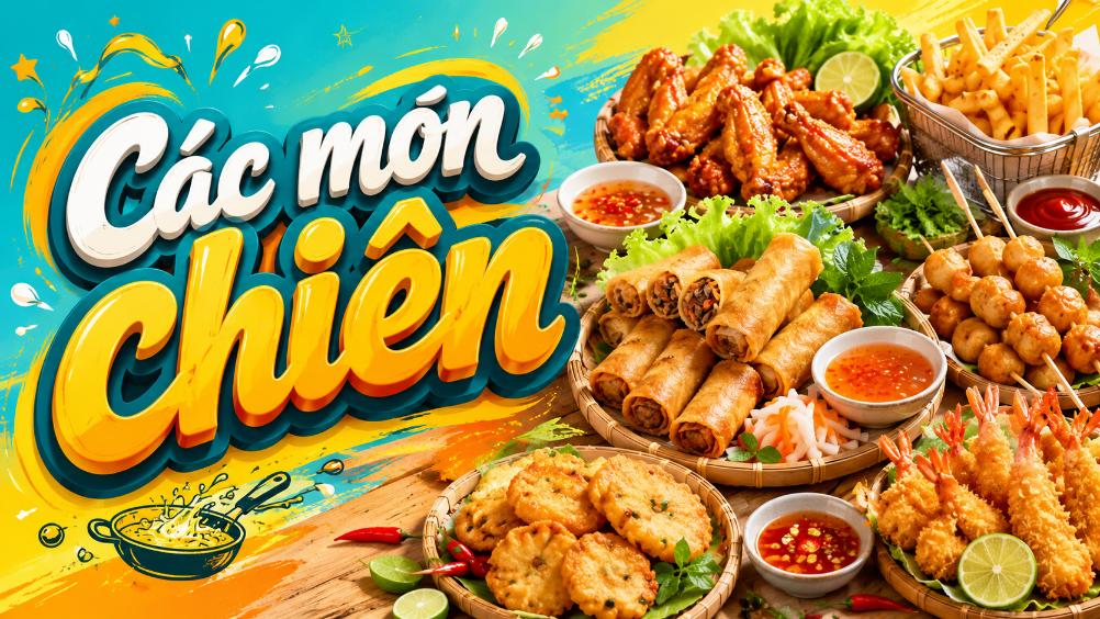 Các món chiên – Gợi ý món ngon giòn hấp dẫn, dễ làm