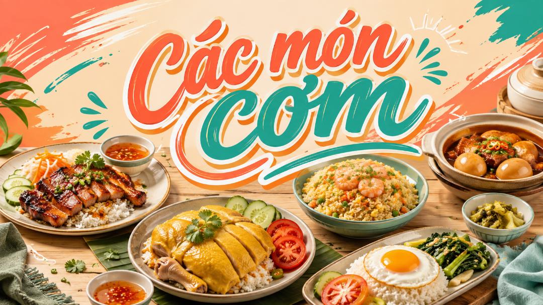 Các món cơm – Gợi ý món ngon quen thuộc cho bữa ăn hằng ngày