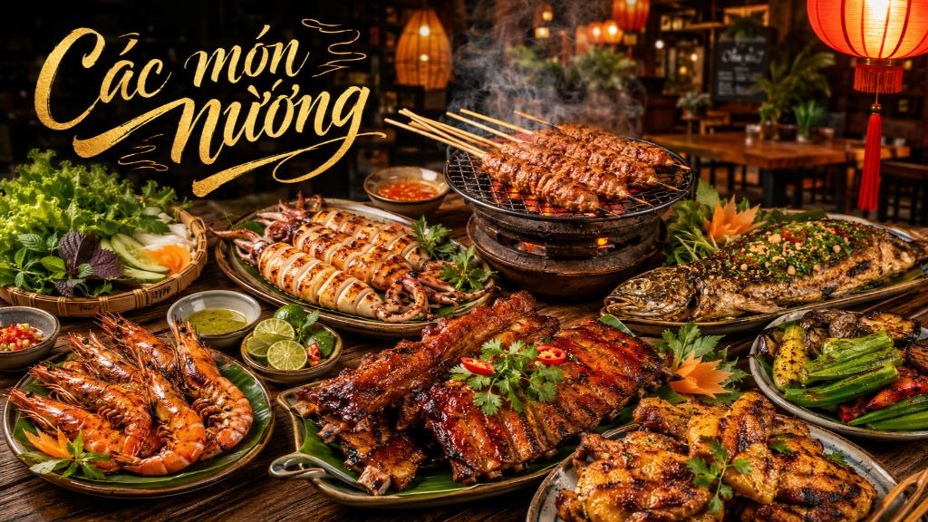 Các Món Nướng Hấp Dẫn – Vàng Đẹp, Thơm Ngon, Khó Cưỡng