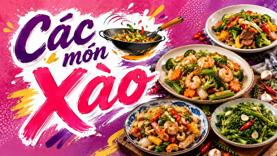 Các món xào – Gợi ý món ngon dễ làm cho bữa cơm gia đình
