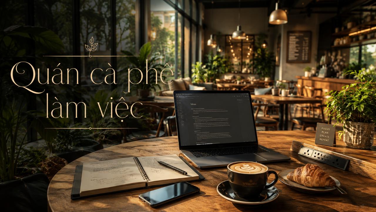 Đổi Góc Làm Việc Với Những Quán Cà Phê Đẹp Và Tập Trung