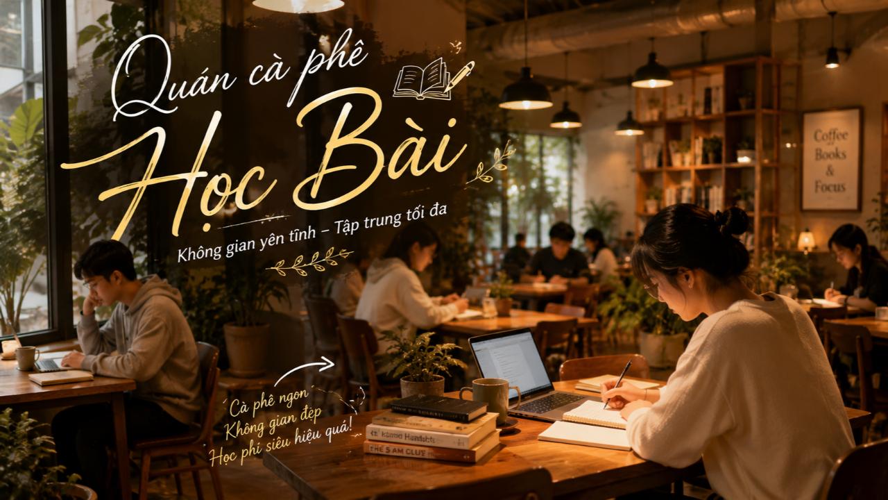Học Bài Không Còn Chán Với Những Quán Cà Phê Cực Chill