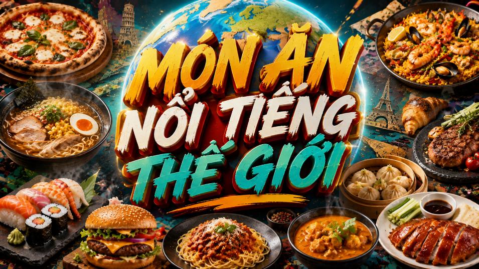 Món ăn nổi tiếng thế giới – Những hương vị đặc trưng nên biết