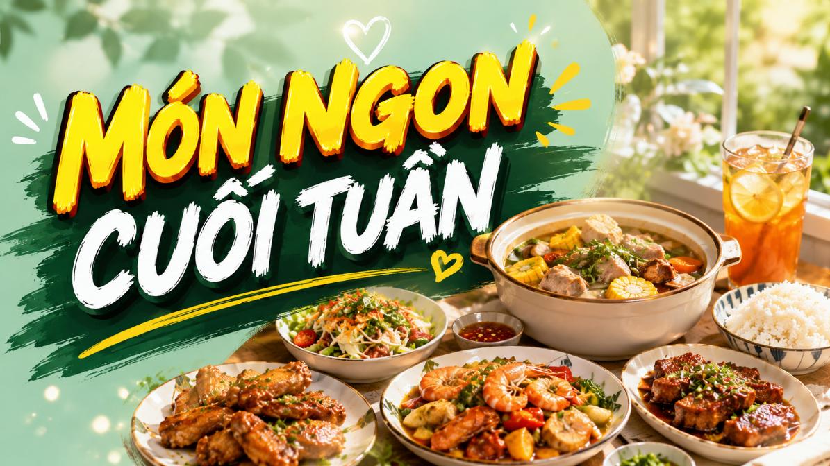 Món ngon cuối tuần – Gợi ý món ăn hấp dẫn cho cả gia đình