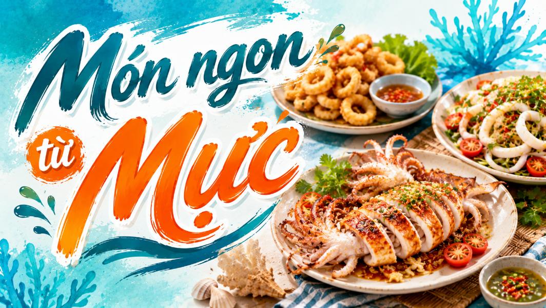 Món ngon từ mực – Gợi ý món dễ làm, hấp dẫn cho gia đình