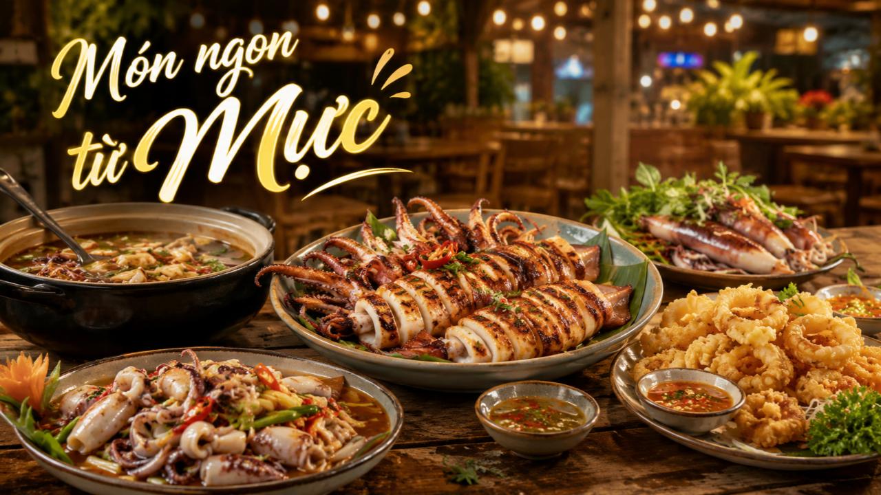 Món Ngon Từ Mực – Tươi Giòn, Đậm Vị, Ăn Là Mê