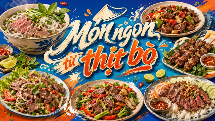 Món ngon từ thịt bò – Gợi ý món dễ làm, hấp dẫn cho gia đình