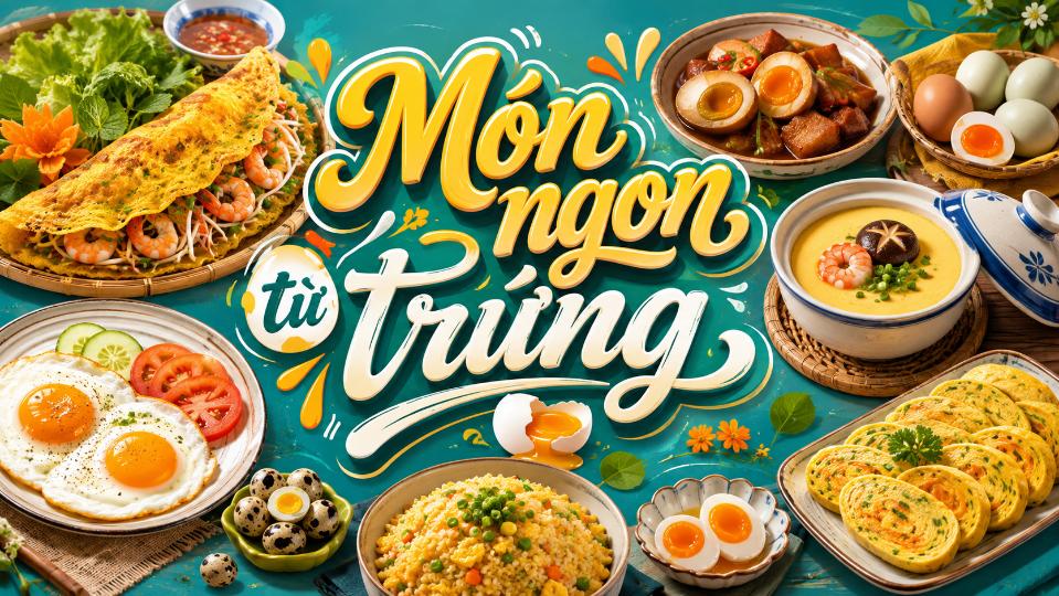Món ngon từ trứng – Gợi ý món dễ làm cho bữa ăn hằng ngày