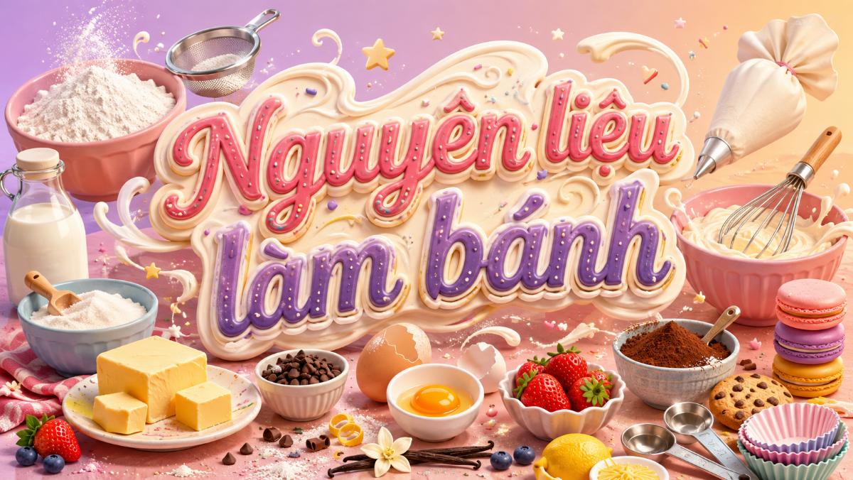 Nguyên liệu làm bánh – Các thành phần cơ bản và phổ biến