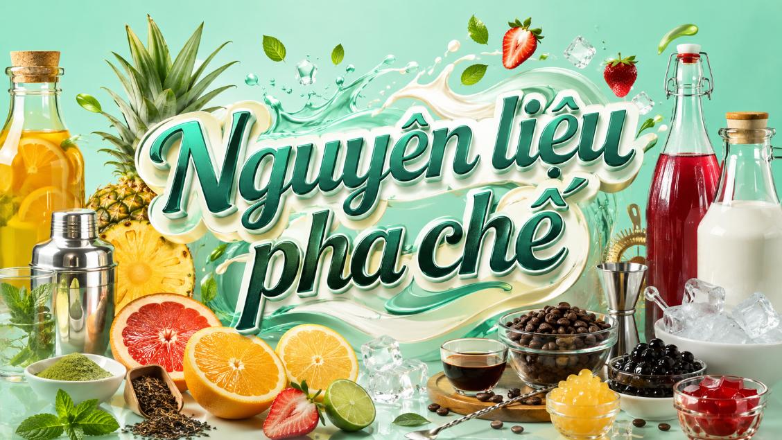 Nguyên liệu pha chế – Các nhóm nguyên liệu phổ biến trong đồ uống