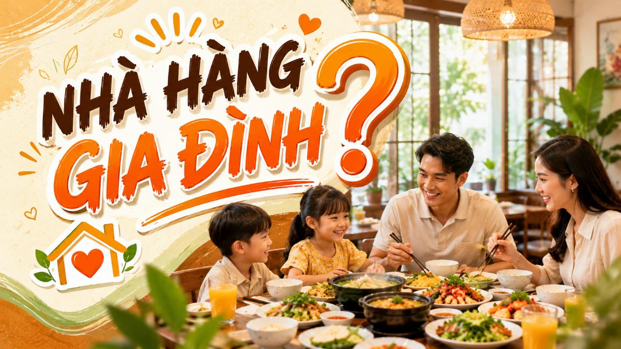 Nhà hàng gia đình? Gợi ý cách chọn địa điểm phù hợp cho cả nhà