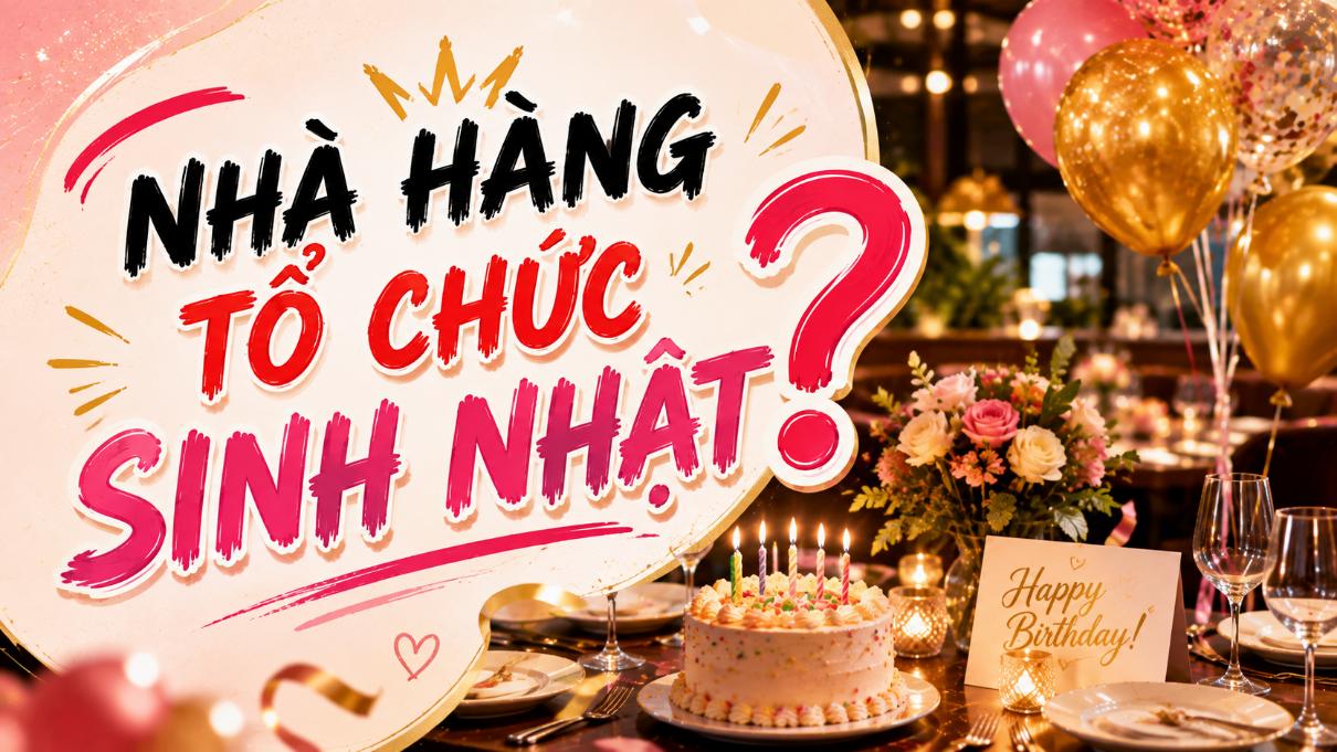 Nhà hàng tổ chức sinh nhật? Gợi ý cách chọn địa điểm phù hợp