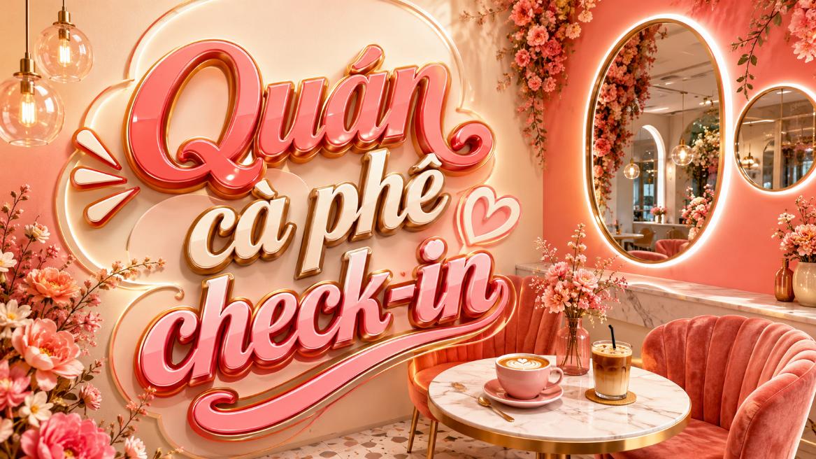 Quán cà phê check-in – Gợi ý không gian đẹp để chụp ảnh và thư giãn