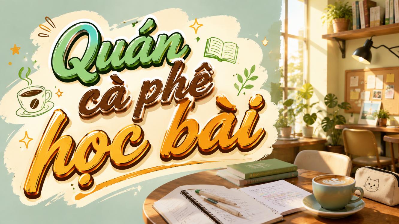 Quán cà phê học bài – Không gian yên tĩnh, thoải mái để tập trung