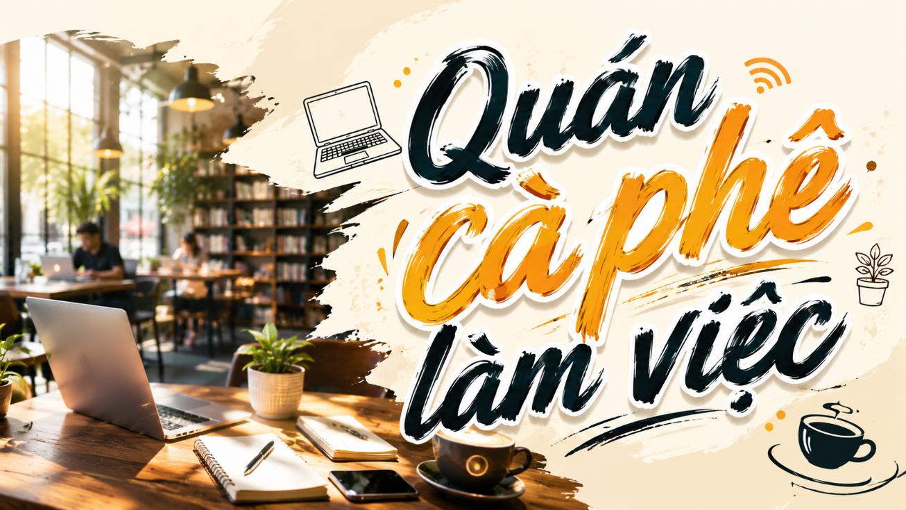Quán cà phê làm việc – Không gian yên tĩnh, tiện lợi và thoải mái