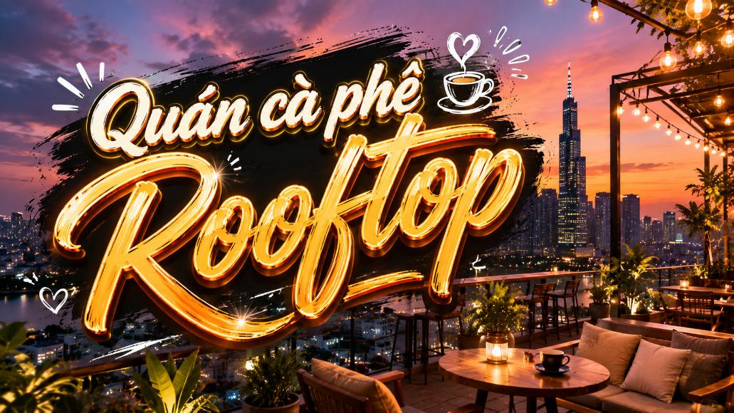 Quán cà phê rooftop – Không gian trên cao để ngắm cảnh và thư giãn