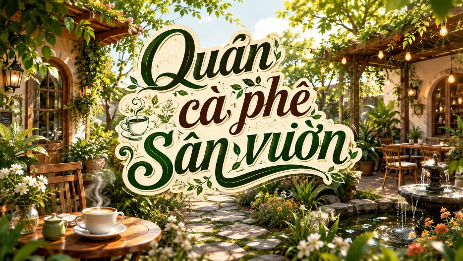 Quán cà phê sân vườn – Không gian xanh để thư giãn và gặp gỡ