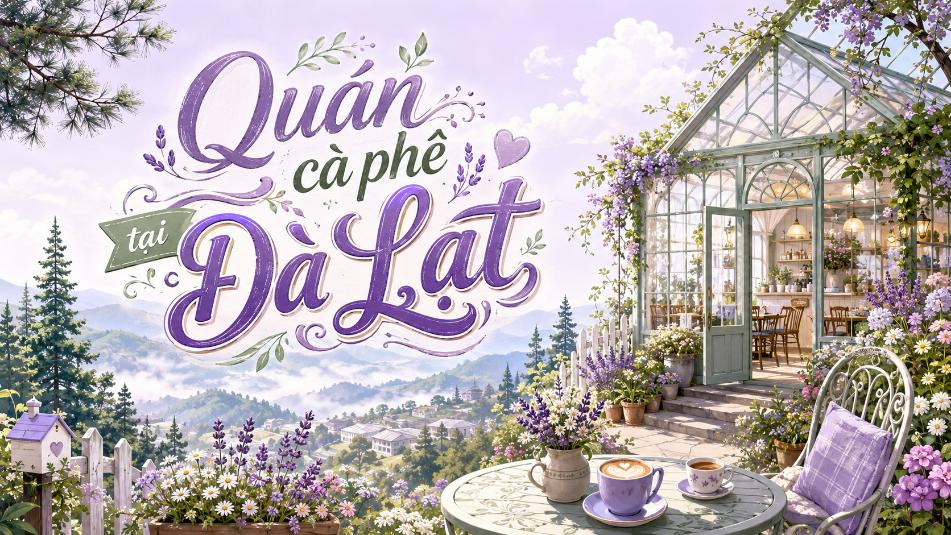 Quán cà phê tại Đà Lạt – Gợi ý không gian đẹp, nhiều phong cách