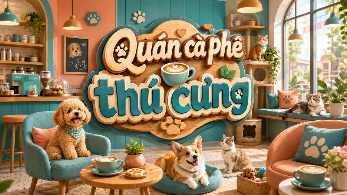 Quán cà phê thú cưng – Không gian thư giãn dành cho người yêu động vật
