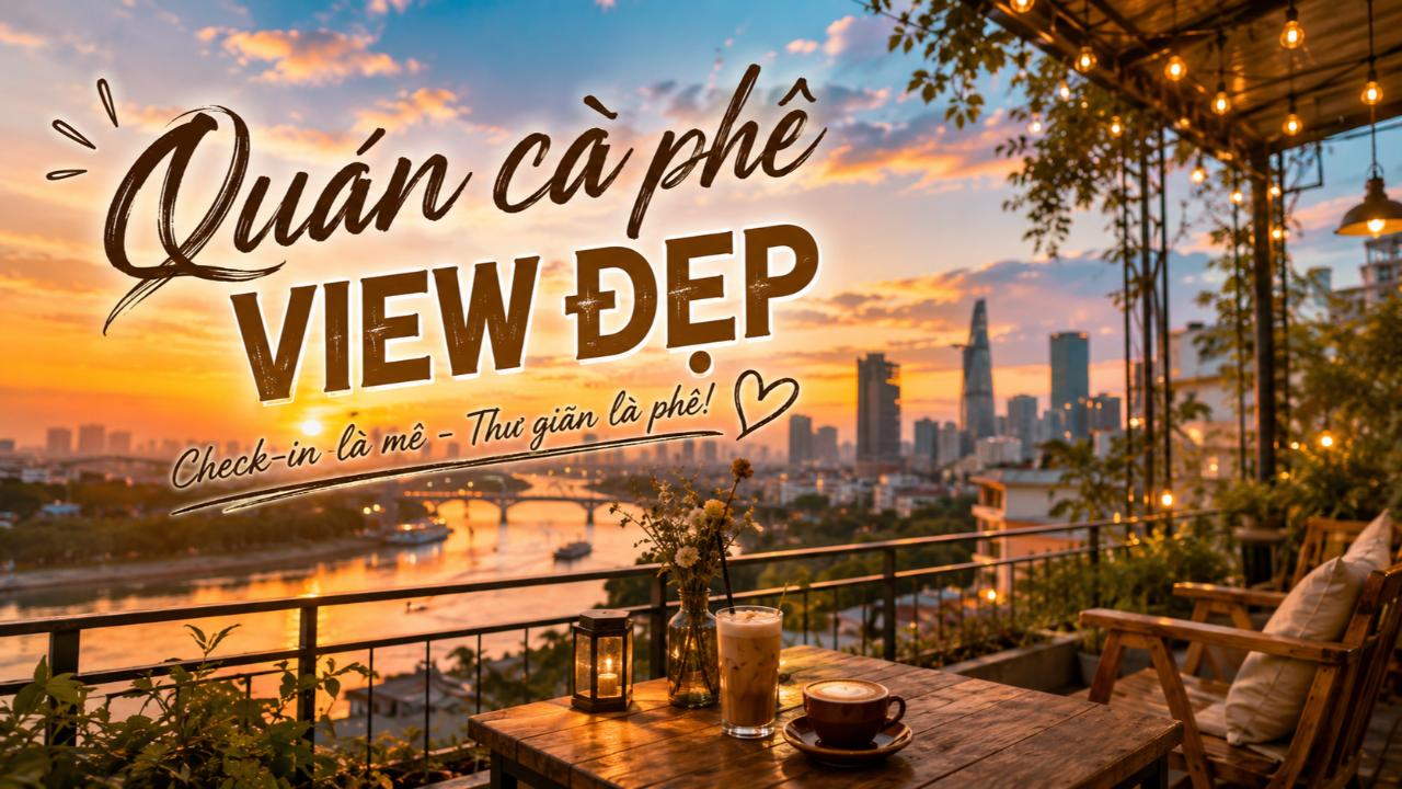 Quán cà phê view đẹp – Những góc ngồi khiến bạn vừa uống vừa muốn ngắm mãi
