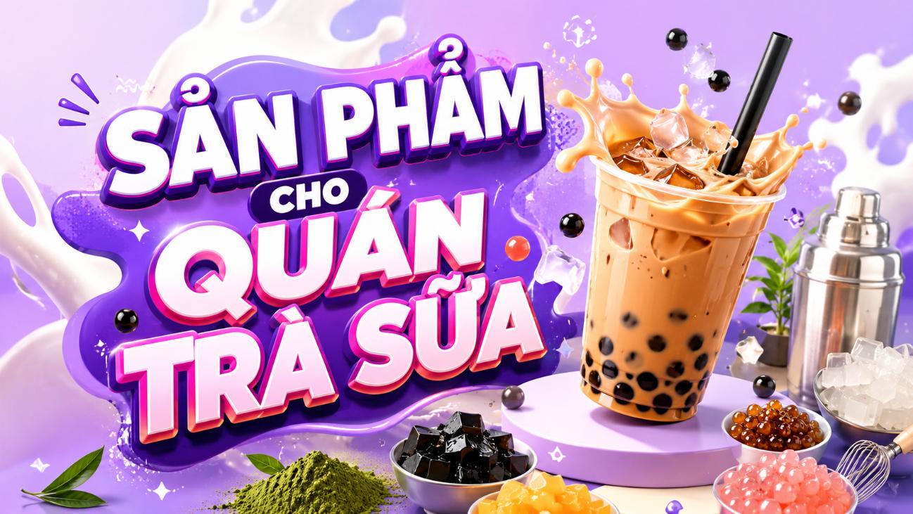Sản phẩm cho quán trà sữa – Những thiết bị và vật dụng cần thiết
