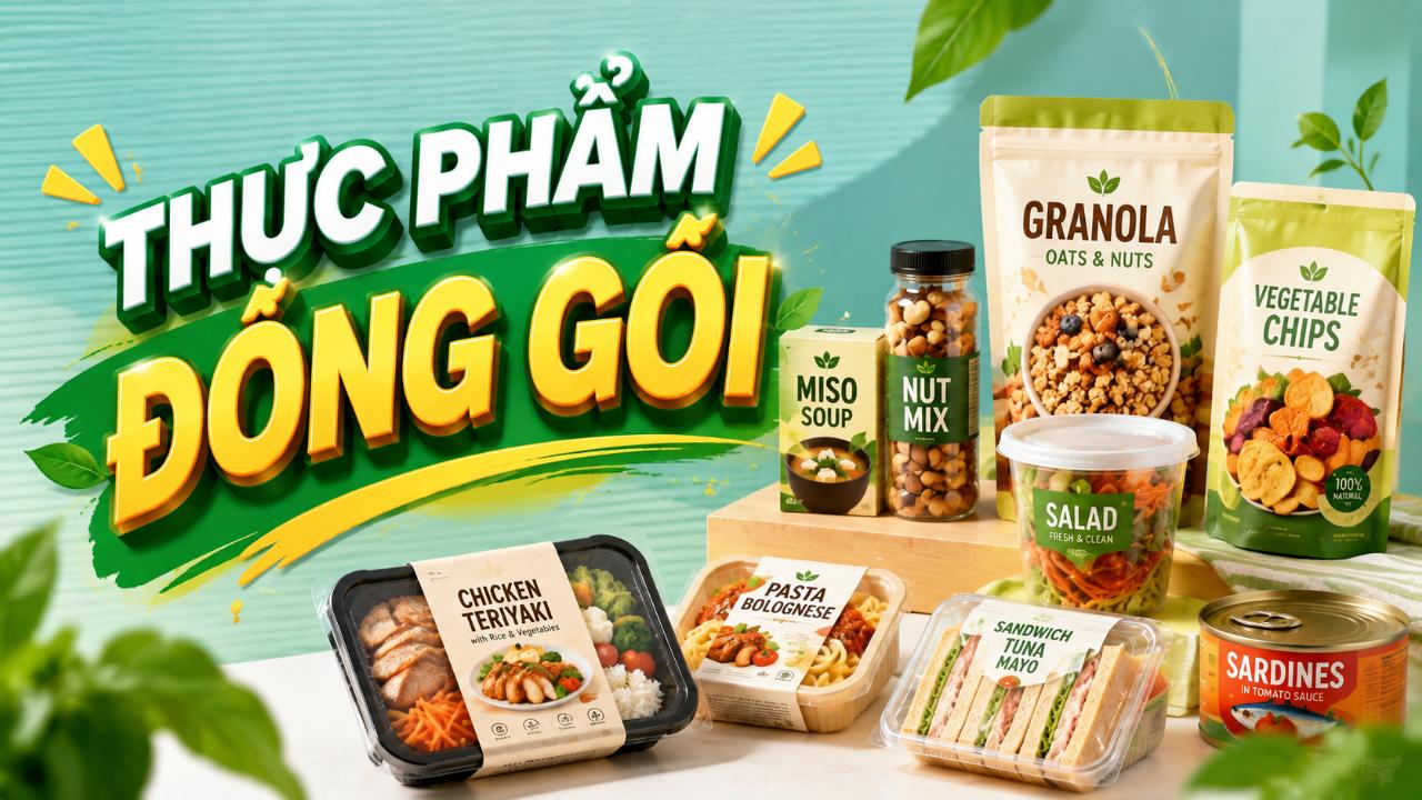 Thực phẩm đóng gói – Các nhóm sản phẩm phổ biến và xu hướng tiêu dùng