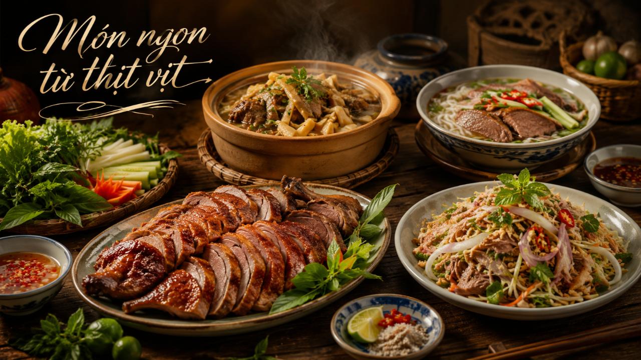 Từ Thịt Vịt Quen Thuộc Đến Những Món Ngon Khó Cưỡng